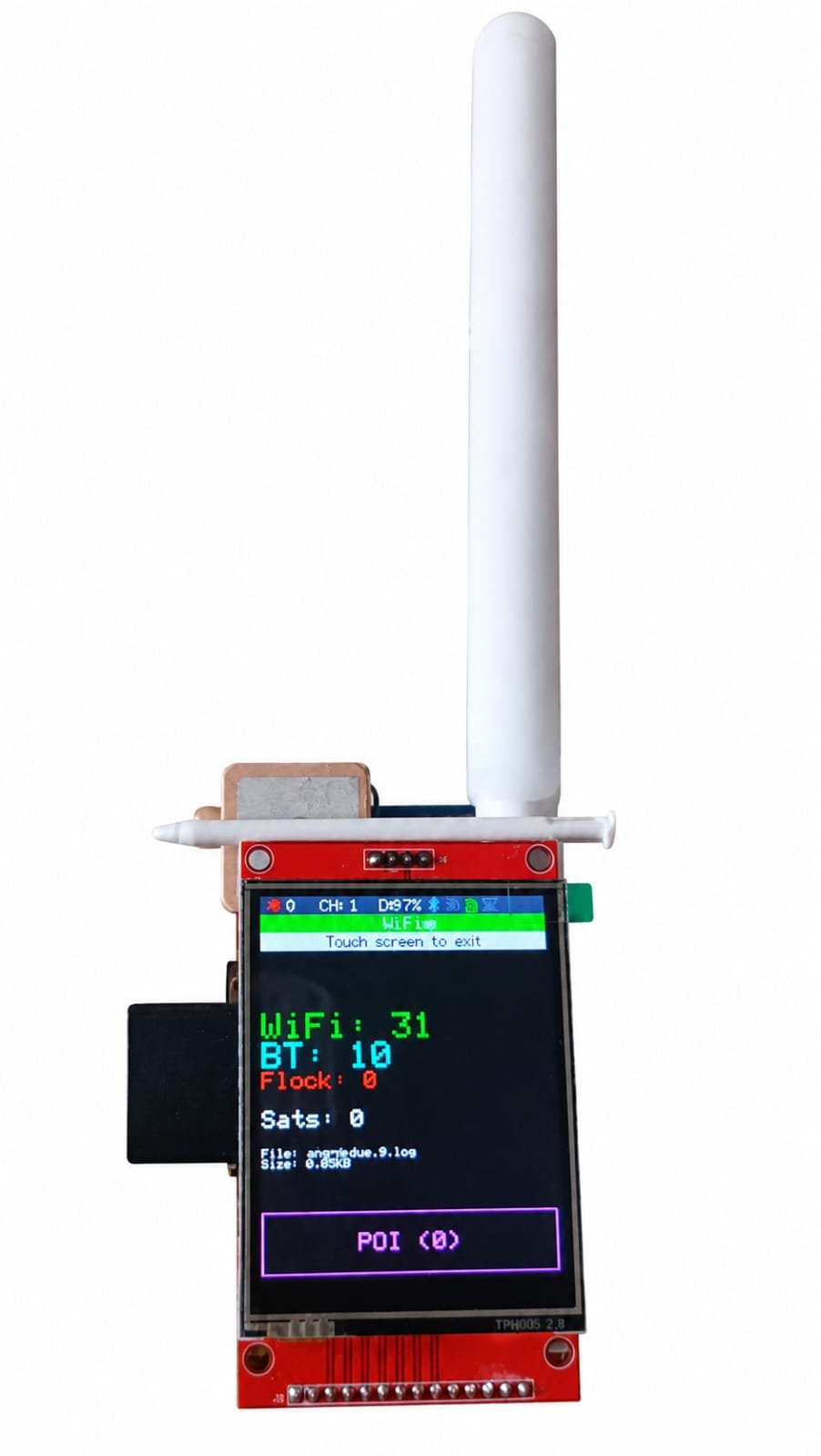 Marauder ESP32 – Analizador de Redes WiFi, Bluetooth y GPS con Pantalla Táctil